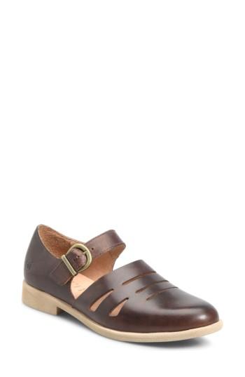 Women's B?rn Jane Mary Jane Flat M - Brown
