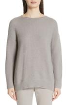 Women's Fabiana Filippi Satin Front Merino Wool Sweater Us / 44 It - Purple