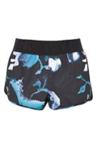 Women's Ivy Park Cloud Print Perforated Runner Shorts, Size - Black