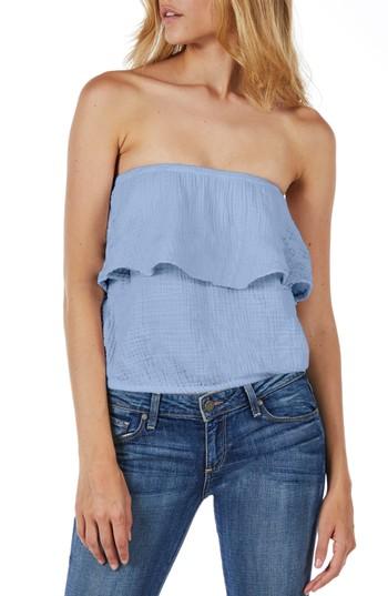 Women's Michael Stars Ruffle Tube Top - Blue