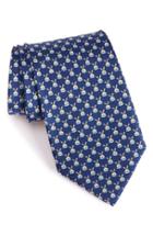 Men's Salvatore Ferragamo Rabbit Print Silk Tie