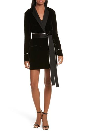 Women's Diane Kruger X Grey Jason Wu Velvet Shirtdress - Black