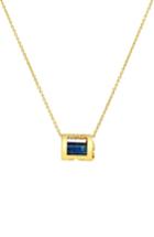 Women's Conges Protection & Awareness Lapis Lazuli Barrel Pendant Necklace