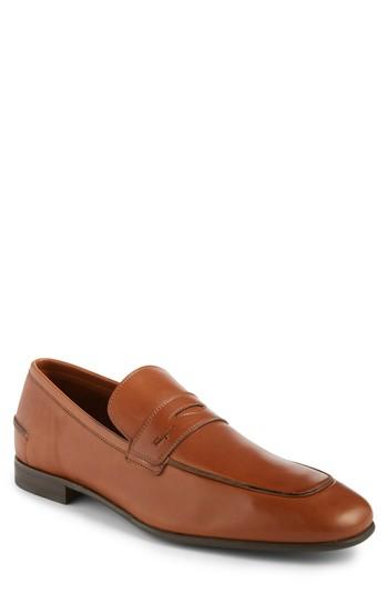Men's Salvatore Ferragamo Duchamp Penny Loafer M - Brown