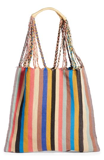 Luz Collection Greusita Stripe Tote - Beige