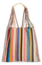 Luz Collection Greusita Stripe Tote - Beige