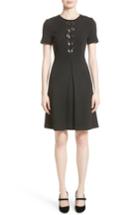 Women's St. John Collection Lace-up Milano Knit Dress