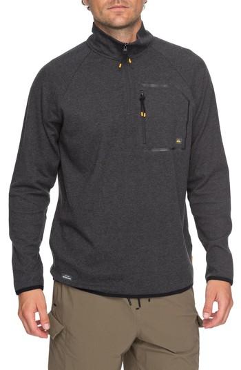 Men's Quiksilver Waterman Collection Technical Sweatshirt - Black