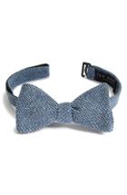 Men's Ted Baker London Solid Silk Bow Tie, Size - Blue