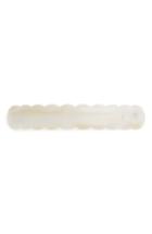 France Luxe Scallop Barrette, Size - White