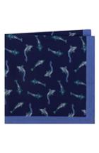 Men's Ted Baker London Koi Fish Silk Pocket Square