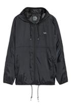 Men's Rvca Hexstop Ii Water Repellent Hooded Jacket, Size - Black