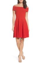 Women's French Connection Olivia Off The Shoulder Dress - Red