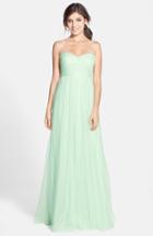 Women's Jenny Yoo Annabelle Convertible Tulle Column Dress - Blue/green