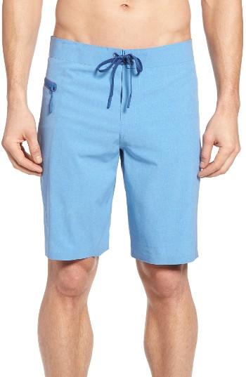 Men's Vineyard Vines Heather Stretch Board Shorts - Blue