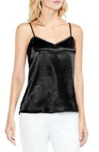 Women's Vince Camuto Hammered Satin Camisole, Size - Black