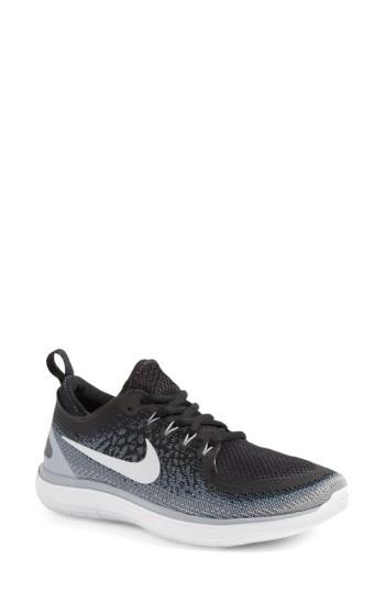 Women's Nike Free Run Distance 2 Running Shoe M - Black