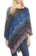 Women's Missoni Zigzag Poncho, Size - Blue