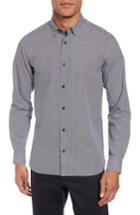 Men's Ted Baker London Kolma Slim Fit Core Print Shirt (s) - Blue