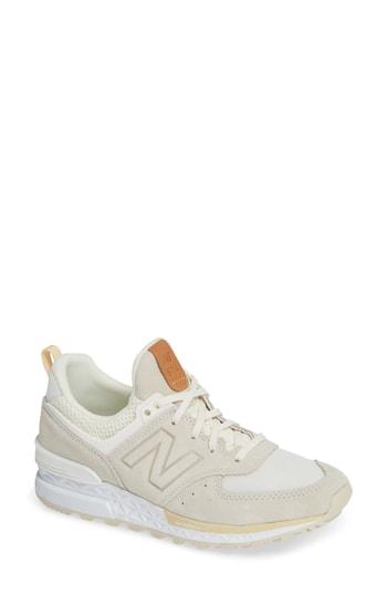 Women's New Balance 574 Sport Sneaker .5 B - Beige