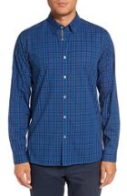Men's Ted Baker London 'murcia' Trim Fit Plaid Cotton Sport Shirt
