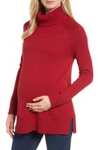 Women's Isabella Oliver Tessa Turtleneck Wool Maternity Sweater