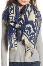 Women's La Double 7 Embroiderd Oblong Scarf