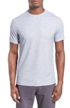 Men's Zella 'celsian' Moisture Wicking Stripe T-shirt, Size - Grey