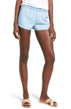 Women's Rvca Semblance Chambray Shorts - Blue
