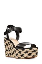 Women's Nine West Do It Right Platform Wedge Sandal .5 M - Black