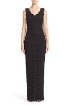 Women's St. John Collection Embellished Floral Lace Gown