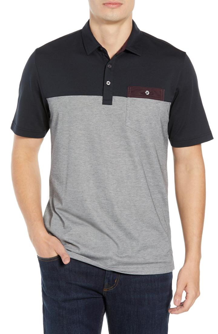 Men's Travis Mathew Premium Economy Pique Polo - Black