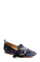 Women's Bill Blass Laverne Embellished Loafer .5 M - Blue