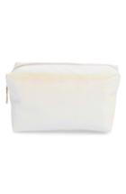 Yoki Bags Iridescent Cosmetics Bag, Size - White