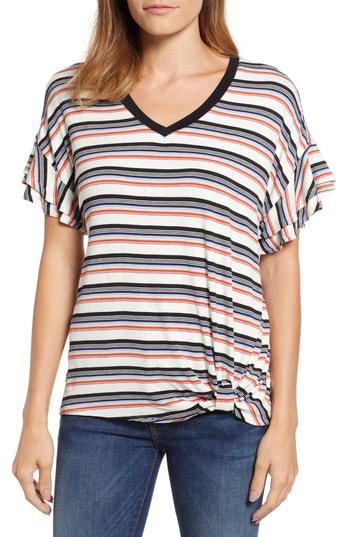 Women's Wit & Wisdom Ruffle Tee - White