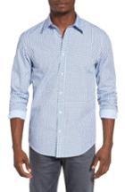 Men's Ben Sherman Mod Fit Paisley Dot Woven Shirt - Blue