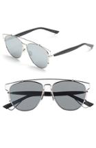 Women's Dior Technologic 57mm Brow Bar Sunglasses - Palladium/ Black/ Grey/ Silver