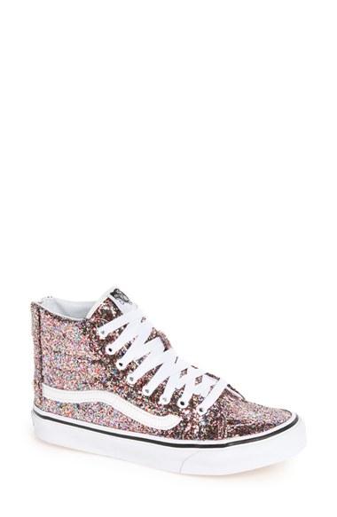 Women's Vans 'sk8-hi Slim' Metallic Leather Sneaker