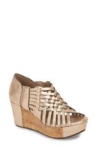Women's Chocolat Blu Web Woven Wedge .5 M - Metallic
