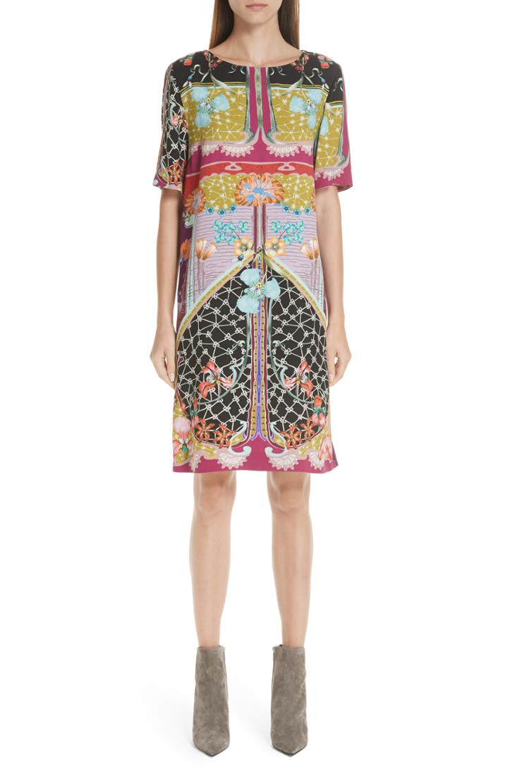 Women's Etro Multi Print Tunic Dress Us / 38 It - Black