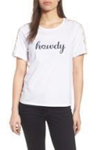 Women's Draper James Howdy Lace Cotton Tee - White