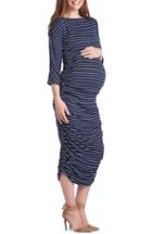 Women's Lilac Clothing Maternity Midi Dress