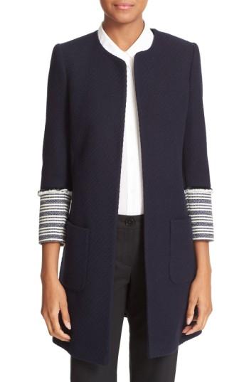 Women's Helene Berman Reefer Coat - Blue