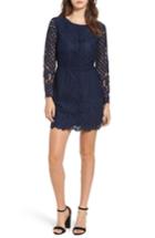 Women's Cupcakes And Cashmere Spence Lace Sheath Dress - Blue