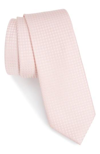 Men's The Tie Bar Check Silk Tie, Size - Grey