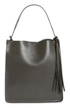 Sole Society Karlie Faux Leather Bucket Bag - Grey