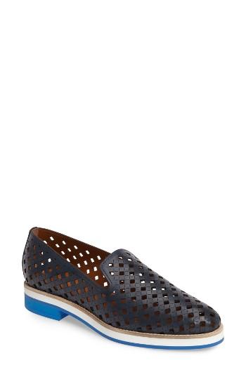 Women's Aquatalia Zanna Perforated Loafer M - Blue