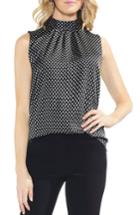 Women's Vince Camuto Geo Trinket Tie Back Top, Size - Black