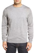 Men's John Smedley 'marcus' Easy Fit Crewneck Wool Sweater - Metallic