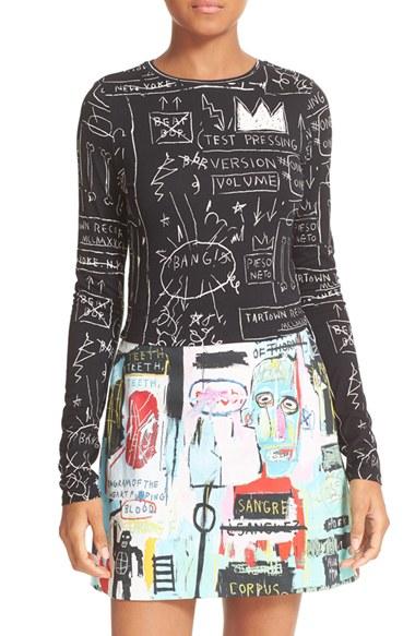 Women's Alice + Olivia Delaina Print Crop Top